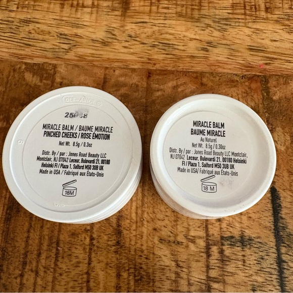 Jones Road Pinched Cheeks & Au Naturel Miracle Balm Travel Size EUC - Picture 2 of 5